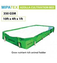 Mipatex HDPE Azolla Cultivation Bed 350 GSM 10ft x 4ft x 1ft (Green)